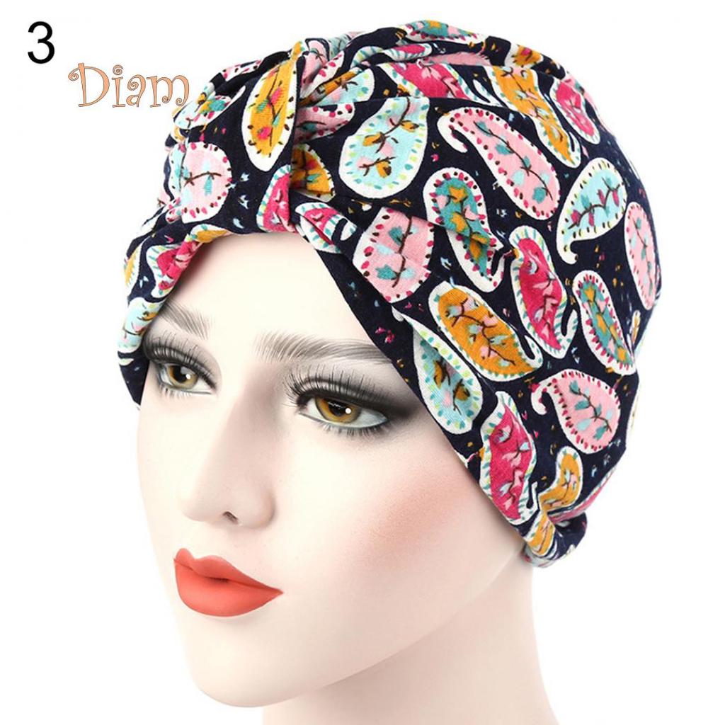 Tenfyer Women Muslim Stretch Turban Hat Cancer Chemo Cap Hair Loss Head Scarf Cover