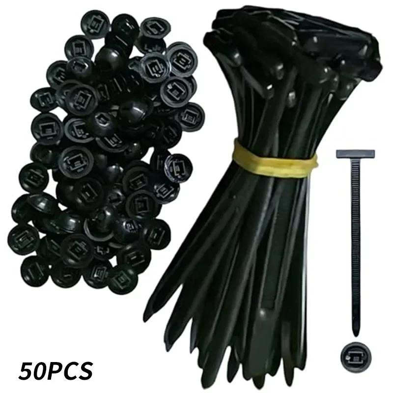 Self-Locking Plastic Cable Ties Nylon Universal Cable Tie Buckle Cable Tie Buckle for Maintenance Automotive Daily Repair