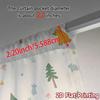 2pcs,Curtains Cute Forest Animals Woodland Theme (3) Modern Curtain Fabric Versatile Durable Polyester Curtains Festive Ldeal