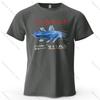 Coelacanth Retro Style Printed Unisexs and Womens Fashion Trend Short Sleeved Summer New Soft Skin Friendly Round Neck Tshirt