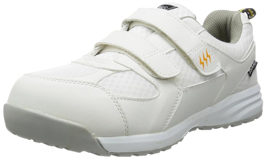 Safety Work 85112 JSAA Class Static Shock [Xebec] Shoes, Shoes, Sneakers, B, Electricity, Antistatic, Absorption, Mesh, Anti-Stuffiness, White, 26.5cm