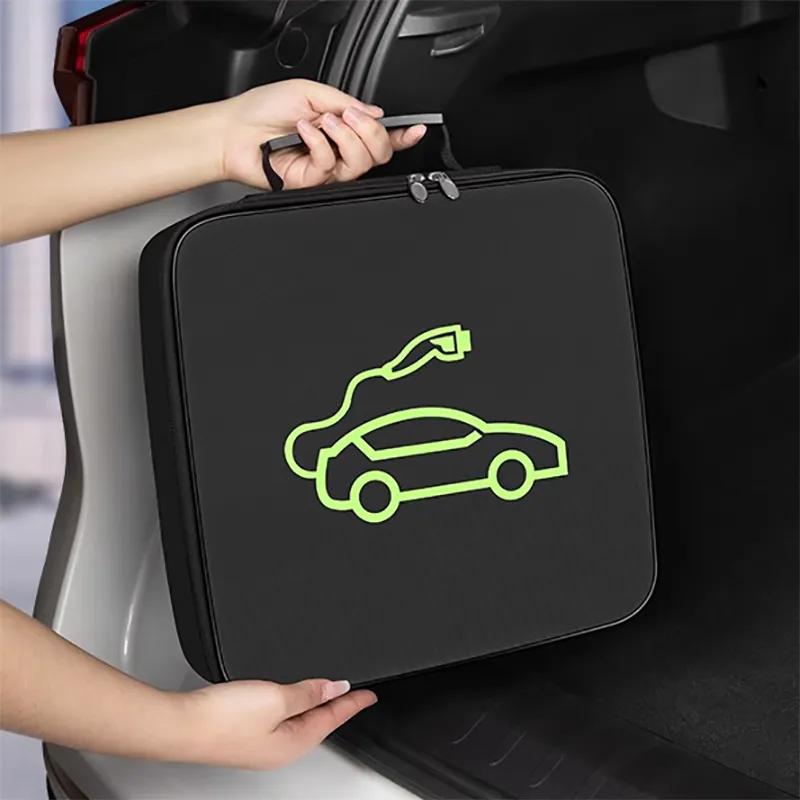 EV Auto Tragbare Ladekabel Lagerung Tragen Tasche Für EVOLUTE i-VAN 2023 2024 Wasserdicht Hemmende Stamm Lagerung Box Zubehör