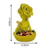Lady with Basket Showpiece for Home Decor Showpiece & Office Decor Showpiece (11.5" inch Size)
