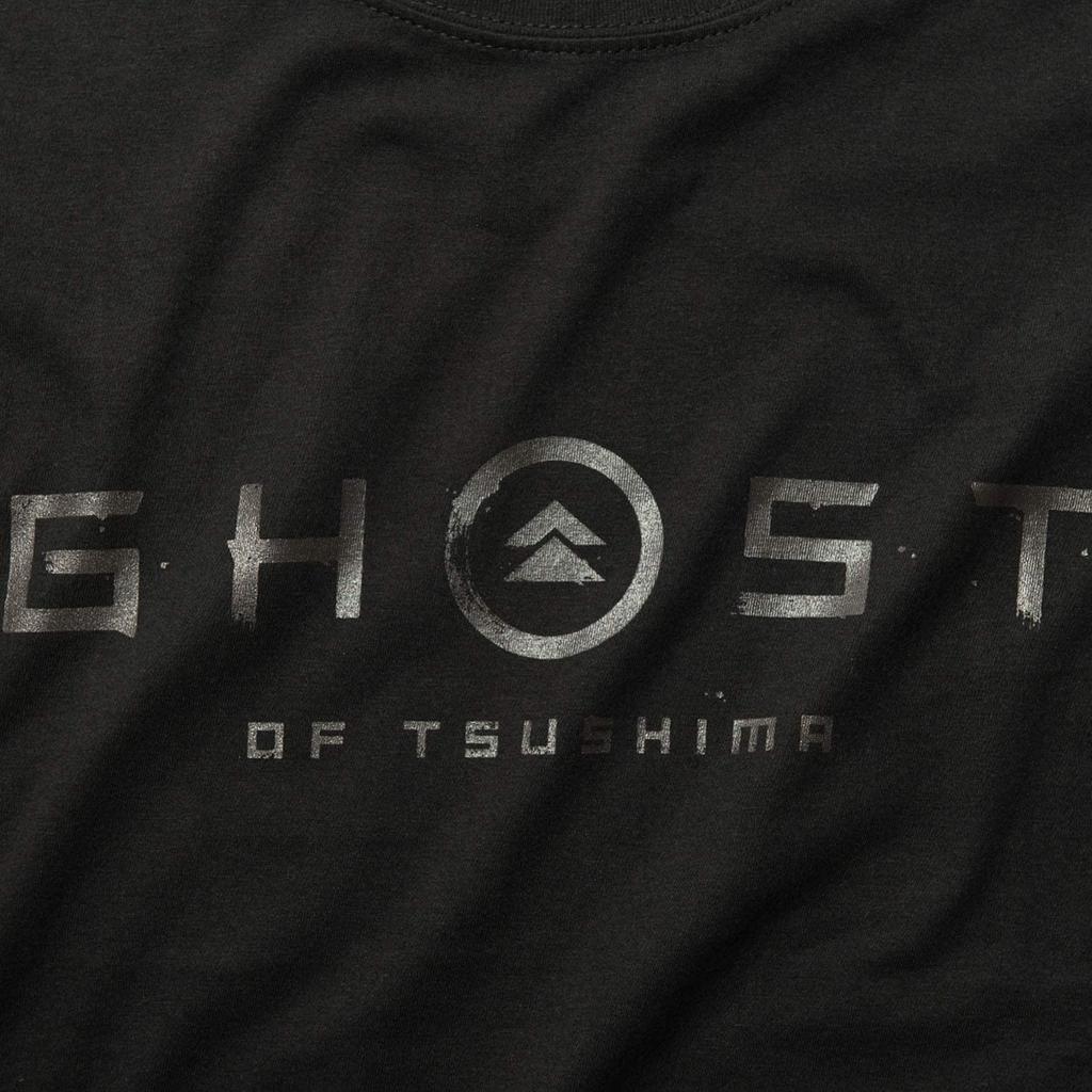 Ghost of Tsushima Logo & Family Crest T-Shirt [GHOST Design Black M Size] GGL002-BKM