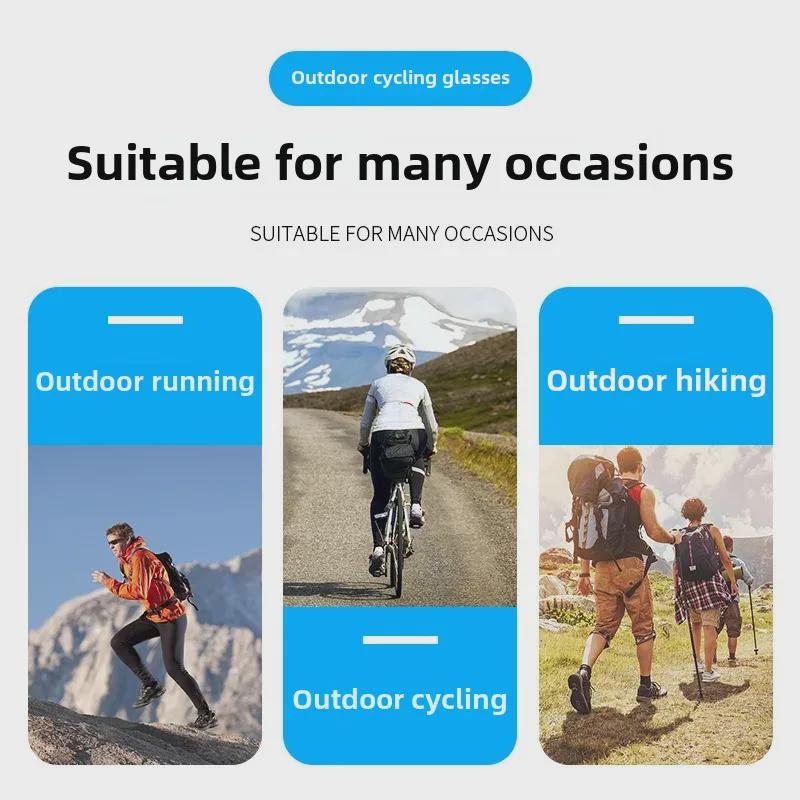 Kids' & Teens' UV-Resistant Color-Changing Cycling & Skating Sunglasses - Windproof Goggles for Mountain & Speed Downhill