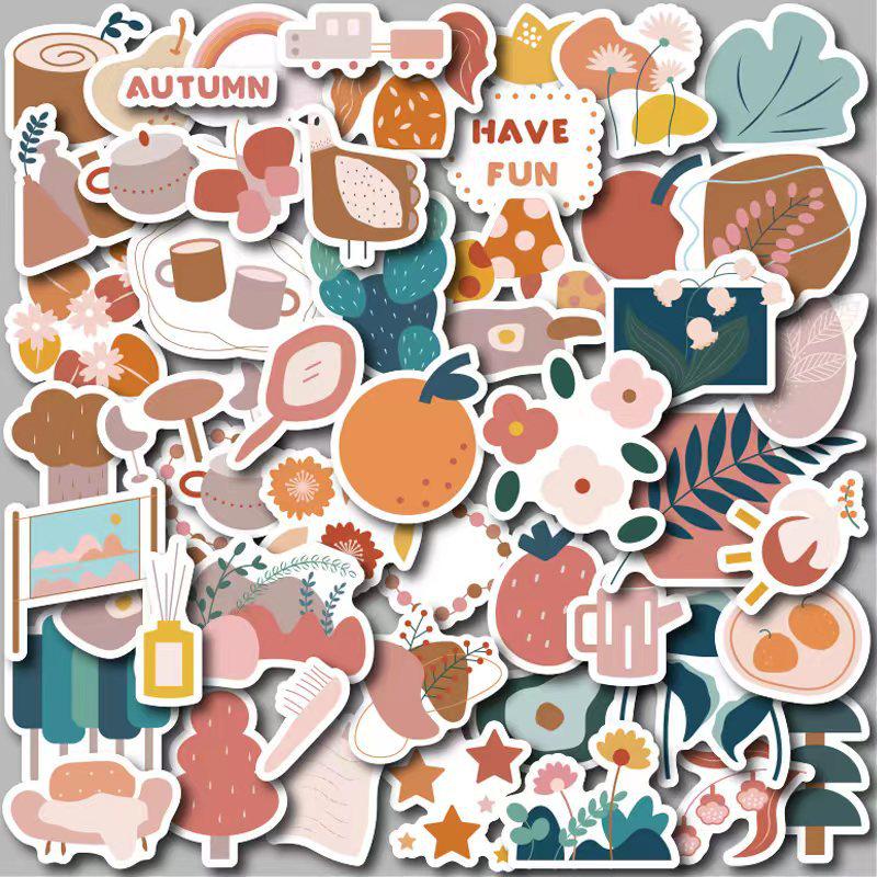 

50 Bohemian Journal and Laptop Stickers for Creative Decor