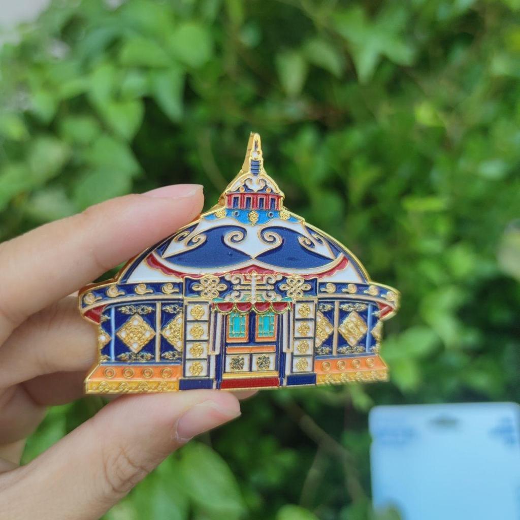 Innere Mongolei Jurte Metallmagnet: Kulturelles Wahrzeichen Souvenir