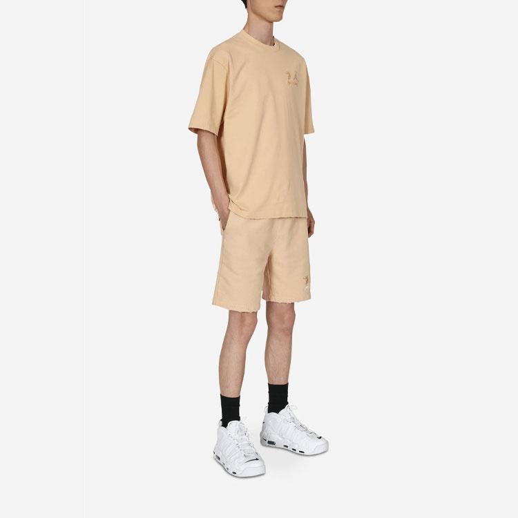 Air Jordan X Union Crossover SS22 Solid Color Breathable Logo Round Neck Short Sleeve Asia Edition Khaki Men's DM2844-268