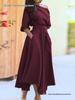 Spring Women's Elegant One-Shoulder Dress with Cinched Waist