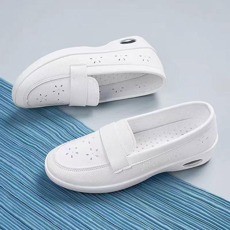 Air cushion shock absorption nurse shoes women's single shoes spring and summer healthcare workers professional shoes soft sole not tired feet breath