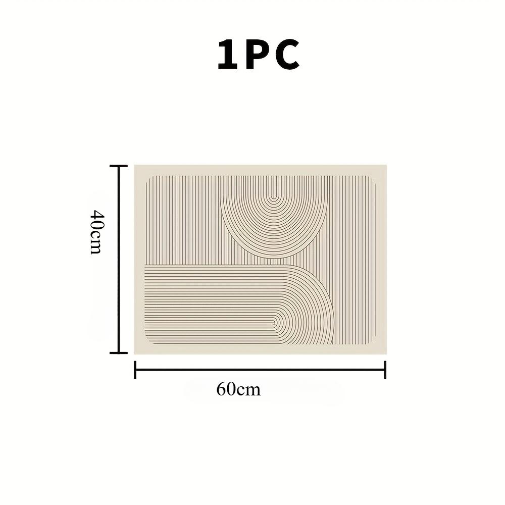 

[Сверхвпитывающий кухонный коврик] Сверхвпитывающий 1 шт. Кухонный коврик для сушки с минималистичным линейным дизайном | Мягкая резиновая основа, идеально подходит для кухонной столешницы 40*60cm