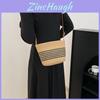 Französische Vintage Gewebte Tasche Für Damen Mit PU Und Stroh Material Ideal Für Lässige Tägliche Nutzung