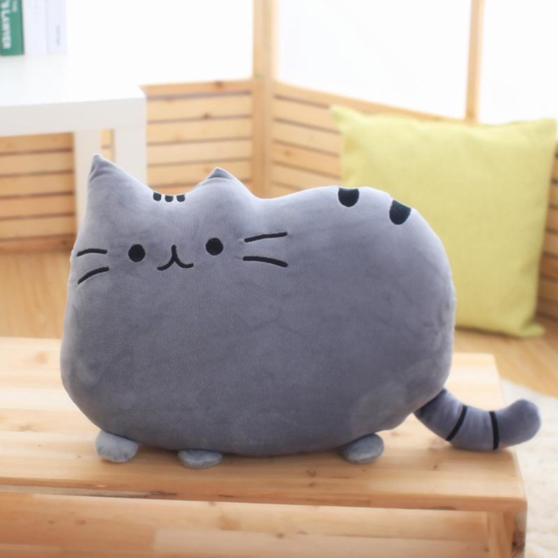 40 x 30 cm Kawaii Biscuit Cat Jucării pentru păpuși de pluș Drăguț Happy Cat Plush Pernă Jucării Pernă pentru acasă