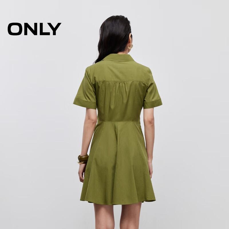 Only Women's Summer A-Line Short Sleeve Shirt Dress
