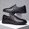 Soft-soled Leather Surface Men's Four-season Models, New One-pedal Business Driving Shoes, Casual Leather Shoes