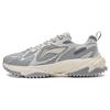 New LiNing Venus 2.0 Cushioning Anti Slip And Wear Resistant Low Top Casual Shoes Men's Gray White AGCT311-4