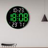 Modern Digital Wall Clock Remote Controlled 5-Level Adjustable Brightness 12inch Large Screen Wall Clock for Offices