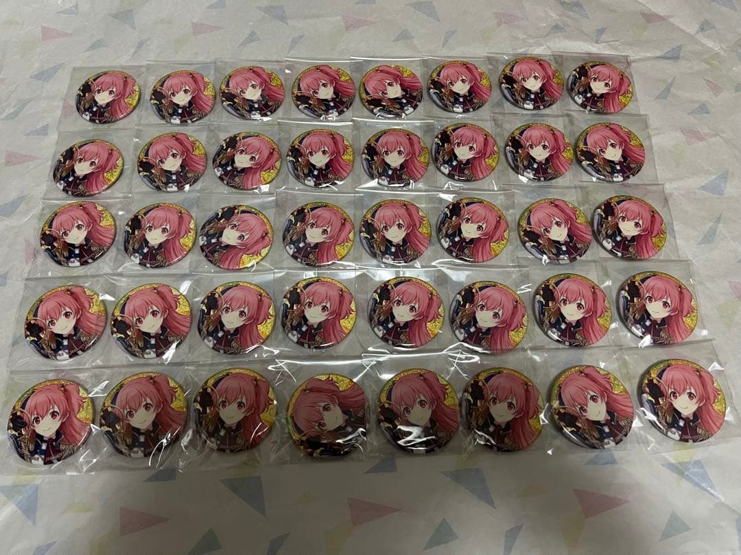 

[USED] Project Sekai Glitter Can Badge Gri Can 42A Box Bonus Airi Momoi 40 Pieces