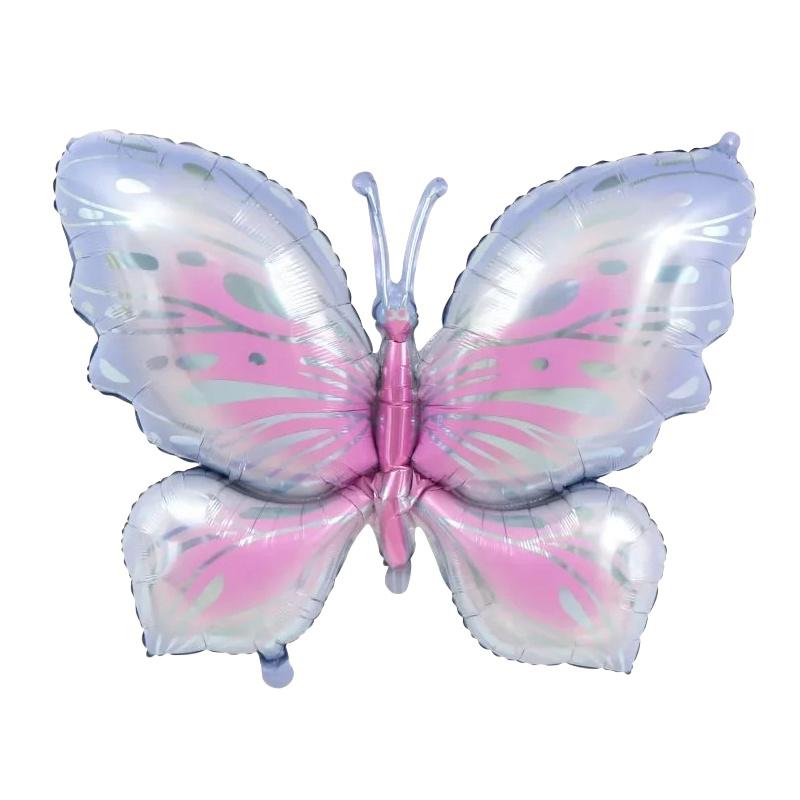 Butterfly Aluminum Film Helium Balloon Cartoon Shape Aluminum Foil Balloon Party Decoration Balloon Multi-Color Choice