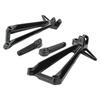 Motorcycle Aluminum Rear Passenger Foot Peg Footrest Bracket Set Fits For YZF-R3 YZF-R3 2015-2024 MT03 -2024