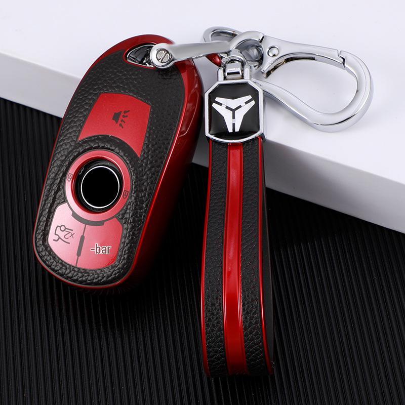 Leather Key Case for Buick Envision, New Regal 21, LaCrosse, GL6 Models - Unisex Design