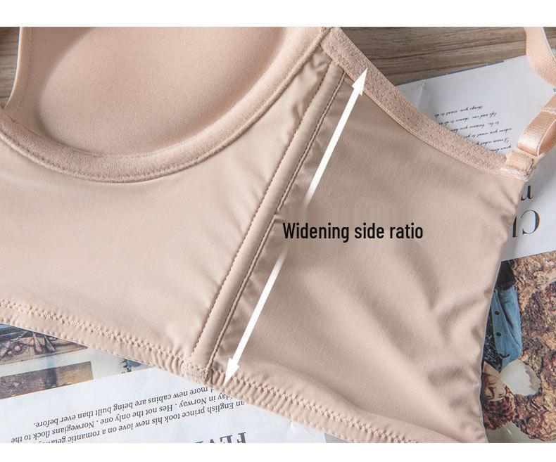 European & American Sexy Seamless Backless Bra Set: Small Chest, Supportive, Anti-Sagging, Beautiful Back Design