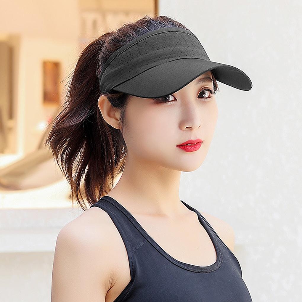 Cooling Mesh Sports Sun Cap (Dark Gray) Hat Visor Sun Cap
