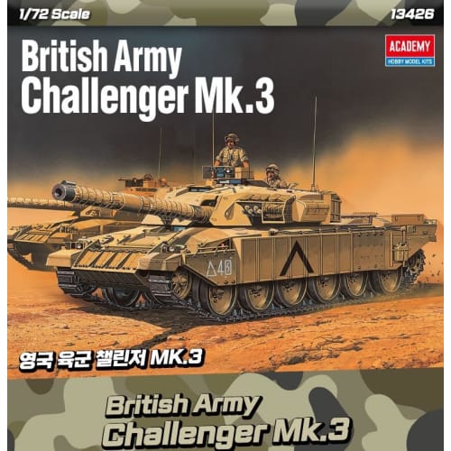Academy 1/72 British Challenger Mk.3 Plastic Model 13426