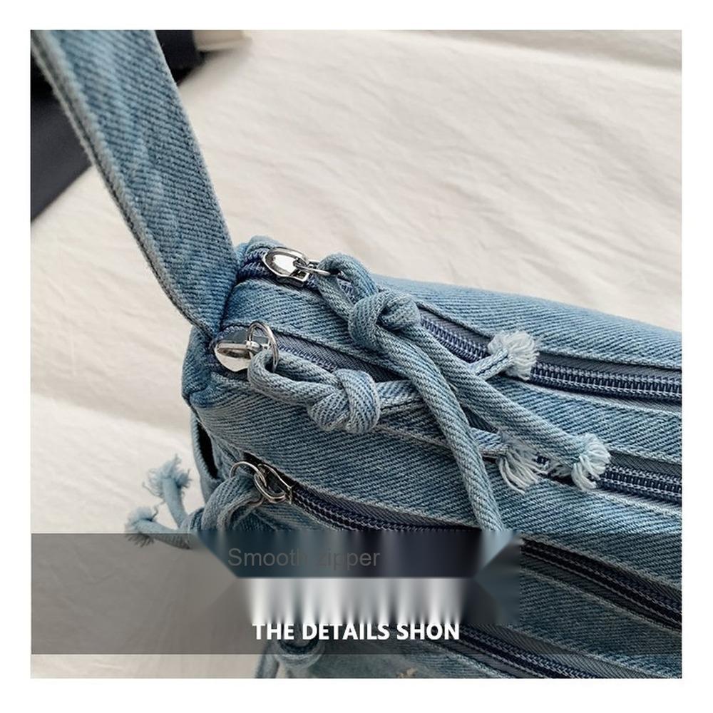 Lightweight Large Capacity denim Multipurpose Storage Bag for Daily Use