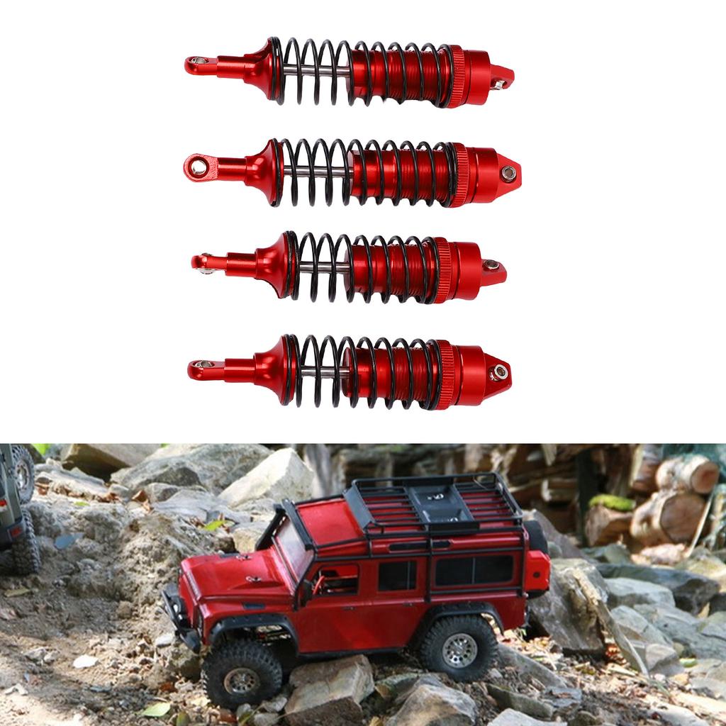 RC   Set Aluminum Alloy Front Rear Oil Filled   Damper Replacement for Slash 4x4 1Celsius10 RC Crawler Car