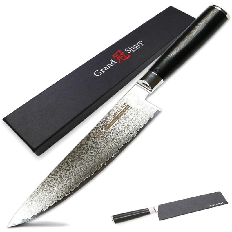 8'' kuchařský nůž japonský VG10 ocel 67vrstvý japonský kuchyňský nůž kuchyňský nůž z damaškové oceli
