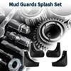 TUCKBOLD Mud Flaps Splash Guards with Mounting Accessories for Skoda Fabia 2015-2019, Front and Rear, 1 Set