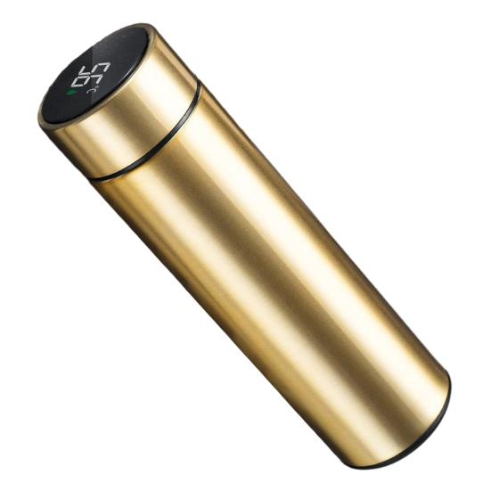 Yousheng Smart Thermal Mug with Temperature Display 500ML Stainless Steel Vacuum Insulated Bottle Tea Bag Filter Portable Travel Cup for Hot Cold