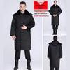 Men's Thickened Cold-Proof Cotton-Padded Military Overcoat – Mid-Length, Multifunctional Workwear Jacket for Labor Protection