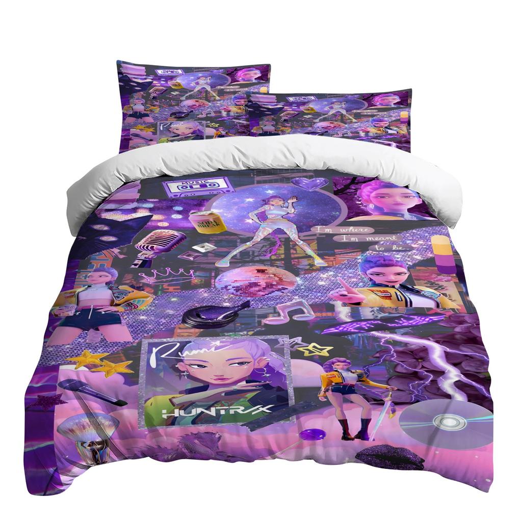 Christmas Decoration Printed Duvet Cover, Ultra Soft Brushed Microfiber Bed Comfort Set