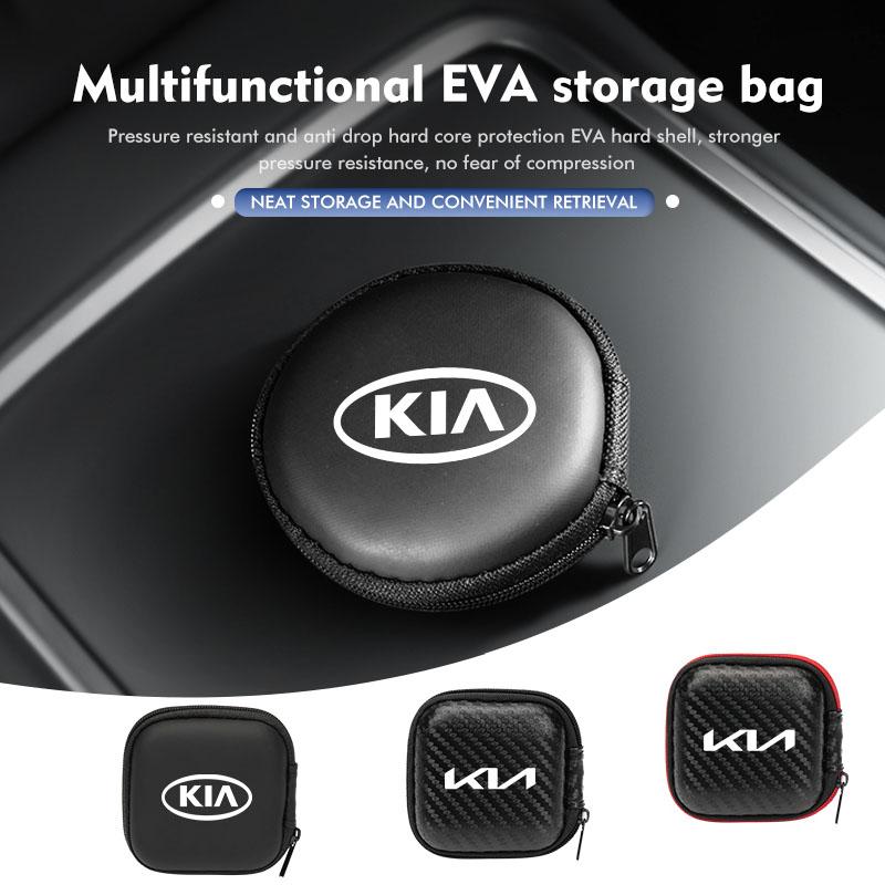 For KIA 1Pcs Portable Case Storage Bags Protective Zipper Carry EVA Bags K5 Cerato Proceed Venga Stonic Picanto Sorento Stinger