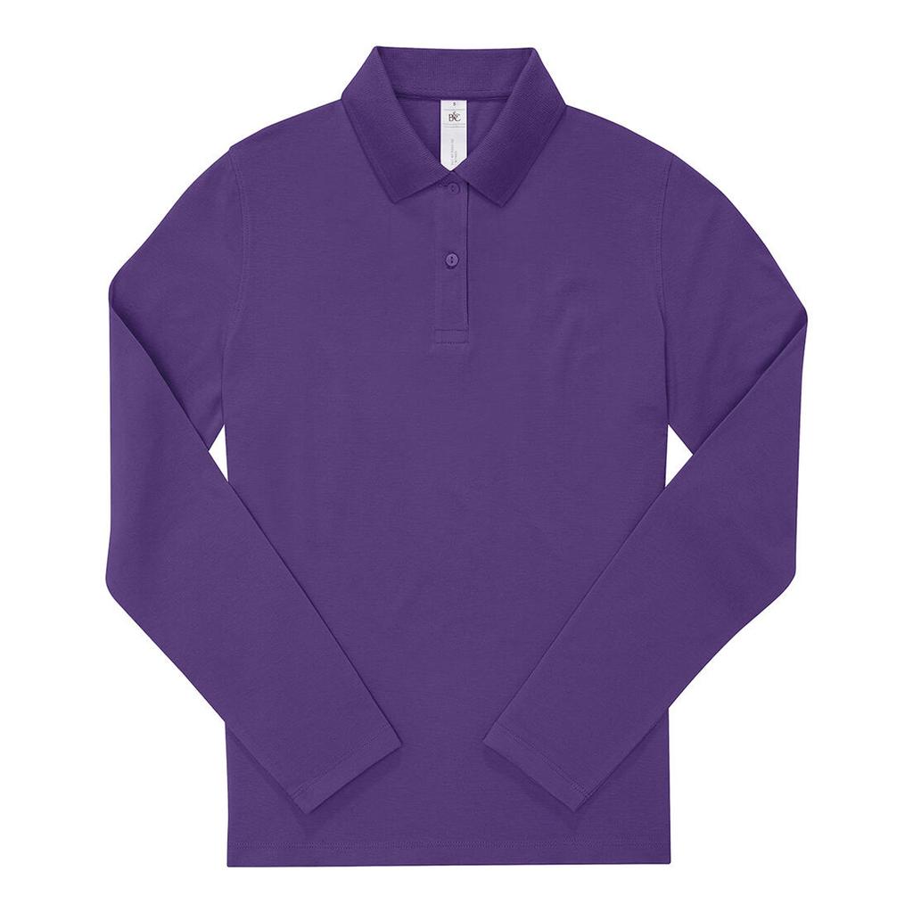 B&C Womens/Ladies My Polo 180 Cotton Long-Sleeved Shirt