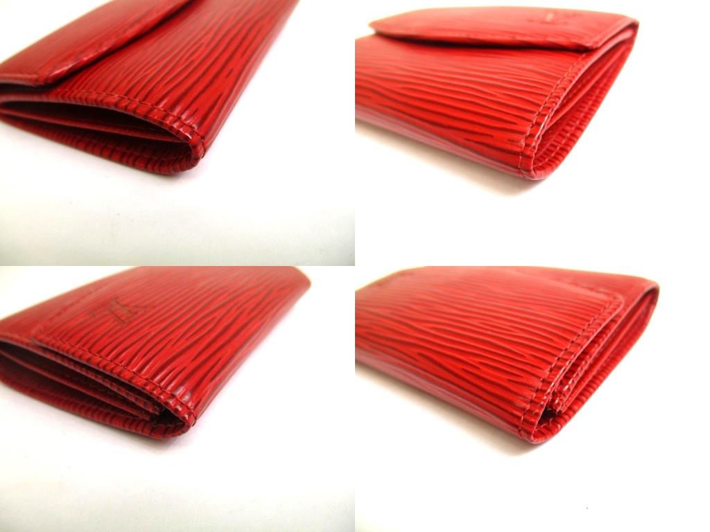 Authentic LOUIS VUITTON Epi Red Leather Coin Purse #a665  Refurbished