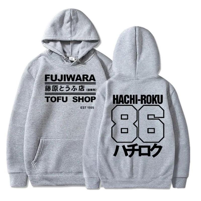 Initial D Manga Hachiroku Shift Drift Hoodie Men Long Sleeve Sweatshirts Women Harajuku Streetwear Pullovers Sudaderas
