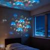 USB Powered Christmas Projector Snowflake Clear Patterns Christmas LED Night Light Adjustable High Brightness Atmosphere Lamp