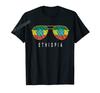 ZX Altro Design Amo Etiopia Cuore d'Amore Etiopico Bandiera Maglietta Per Uomini Donne T Shirt Top Cotone Magliette