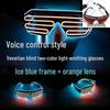 Voice-Controlled LED Trendy Light-Up Shutter Glasses for Festivals