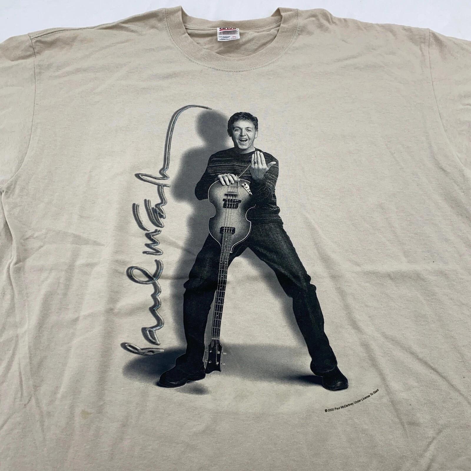 vintage 2002 PAUL MCCARTNEY CONCERT TOUR T-Shirt XL rock the Beatles M