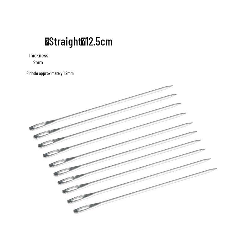 Large Burlap Knitting Bag with Thickened Needle and Snakeskin Pattern