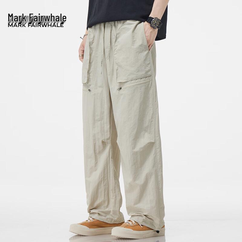 Mark Fairwhale 2025 Men's Summer Lightweight Casual Cargo Pants