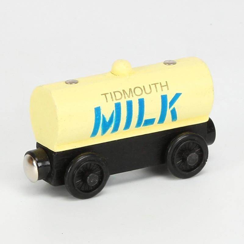 Colorful Wooden Magnetic Train Set For Kids With Interactive Push-pull Features