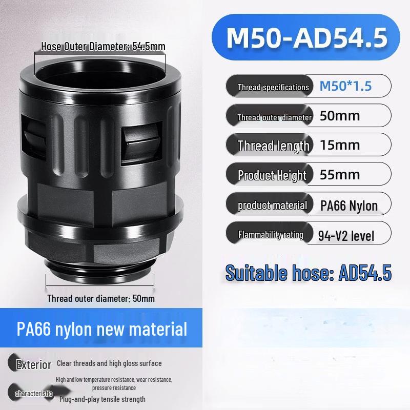 

Rongyu Plastic Quick-Connect Corrugated Conduit Fitting