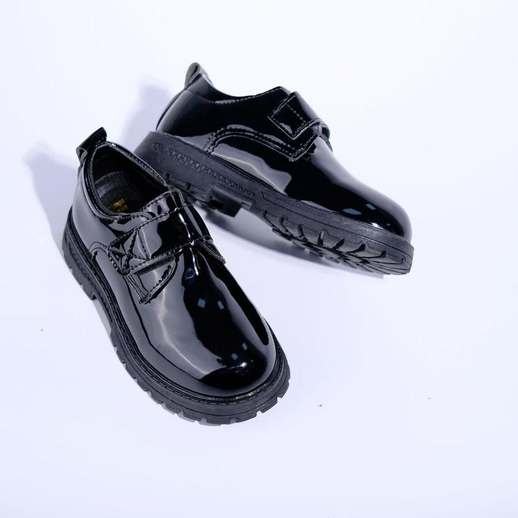 Children's shoes, student season, children's student school shoes, college style, black leather shoes, performance stage shoes