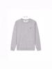 Unisex Embroidered Small Fish Logo Cotton Sweatshirt - Long Sleeve, Round Neck, Casual Pullover for Spring & Autumn.