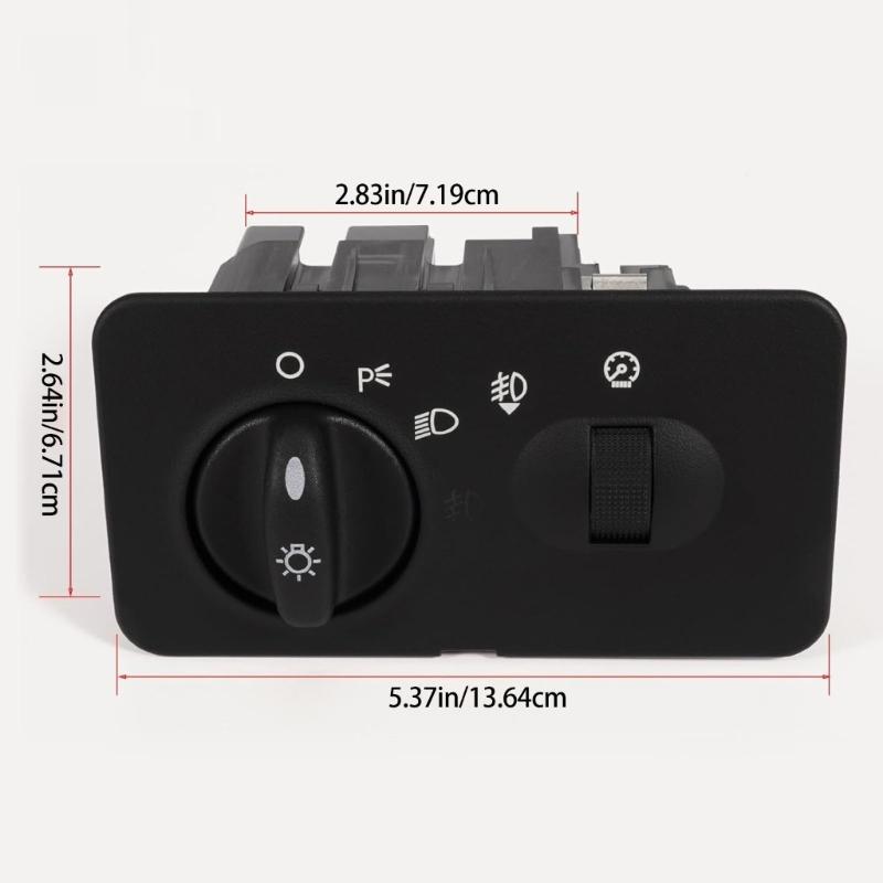 Car Headlight Switches Panel Decoration Sticker Trim Cover 5C3Z11654FAA 15633734 Black Cover Trim